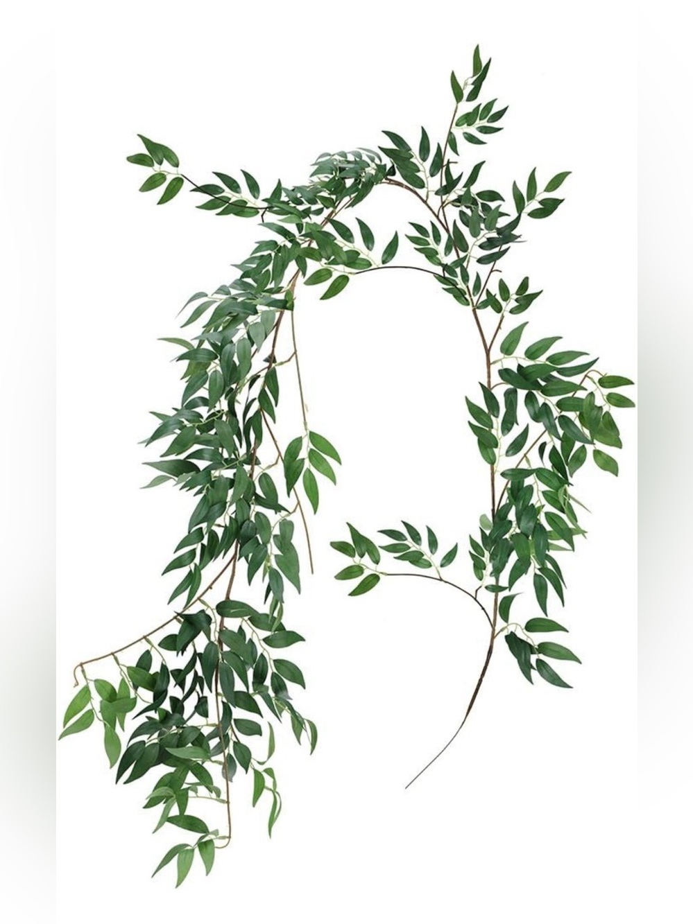 5 Artificial Hanging Willow Leaf Garland Vines
